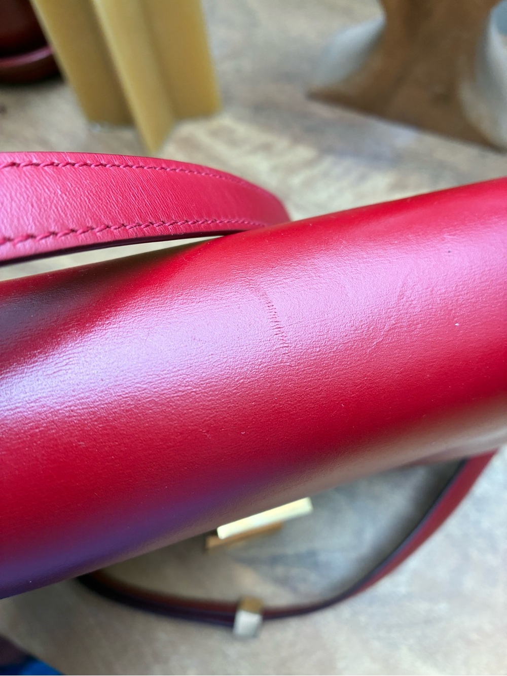 Celine Classic Box Bag - Red Medium - Picture 11 of 16